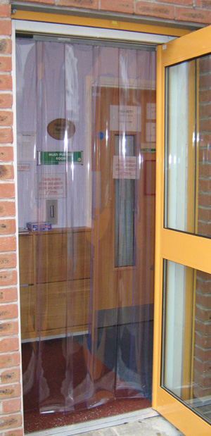 Clear PVC strips for doorways Clear PVC strips for doorways